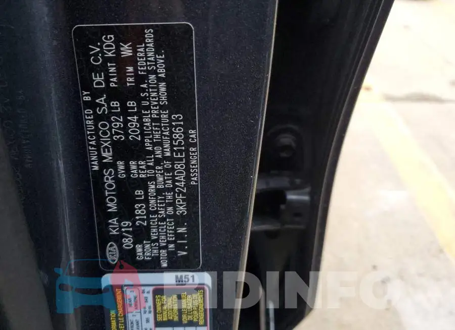 3KPF24AD8LE158613 Photo# 12