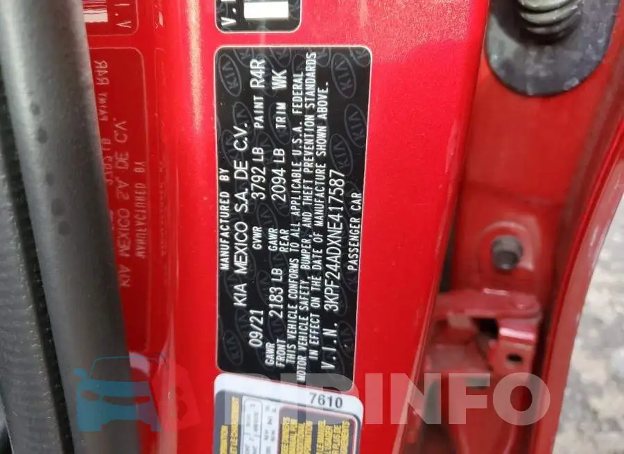 3KPF24ADXNE417587 Photo# 12