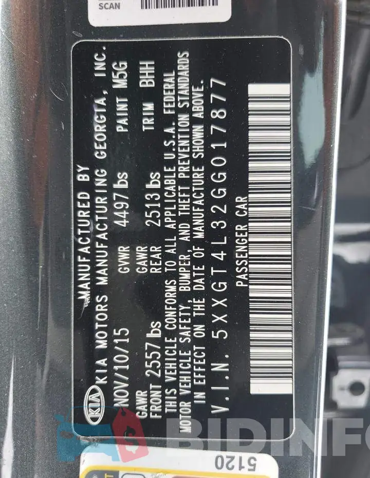 5XXGT4L32GG017877 Photo# 12