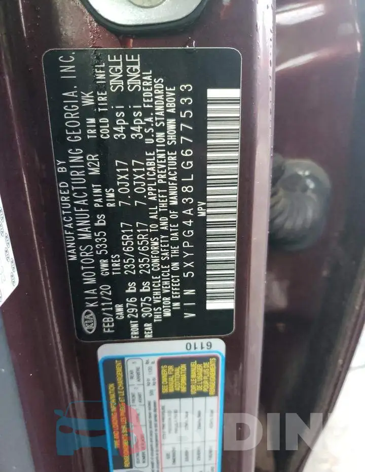 5XYPG4A38LG677533 Photo# 13