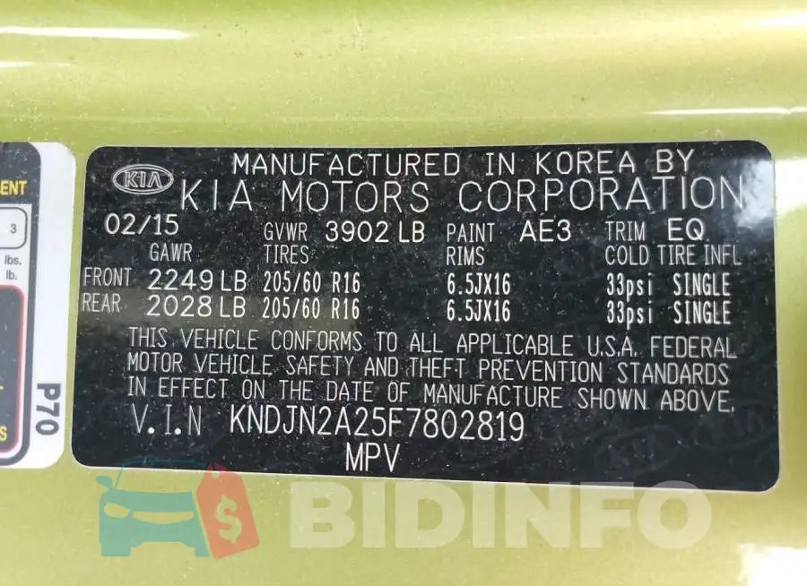 KNDJN2A25F7802819 Photo# 12
