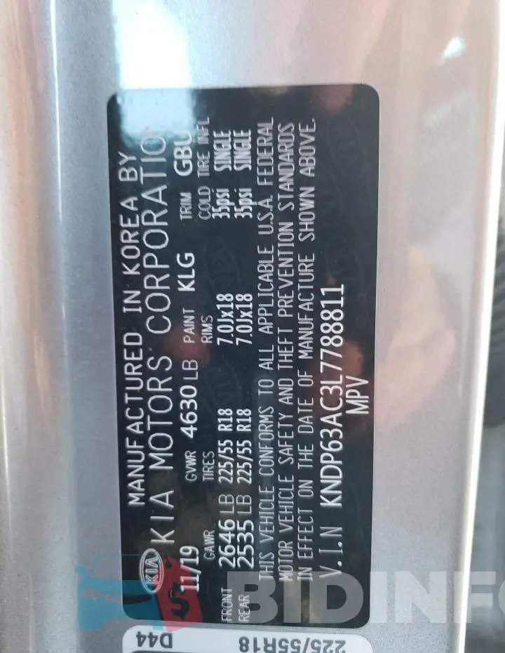 KNDP63AC3L7788811 Photo# 12