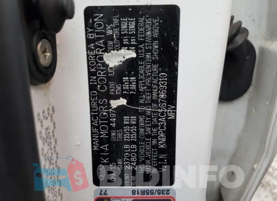 KNDPC3AC5G7869310 Photo# 13