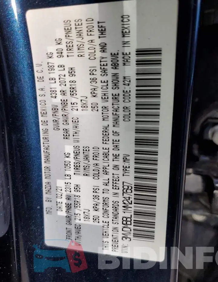 3MVDMBBL1MM247697 Photo# 12