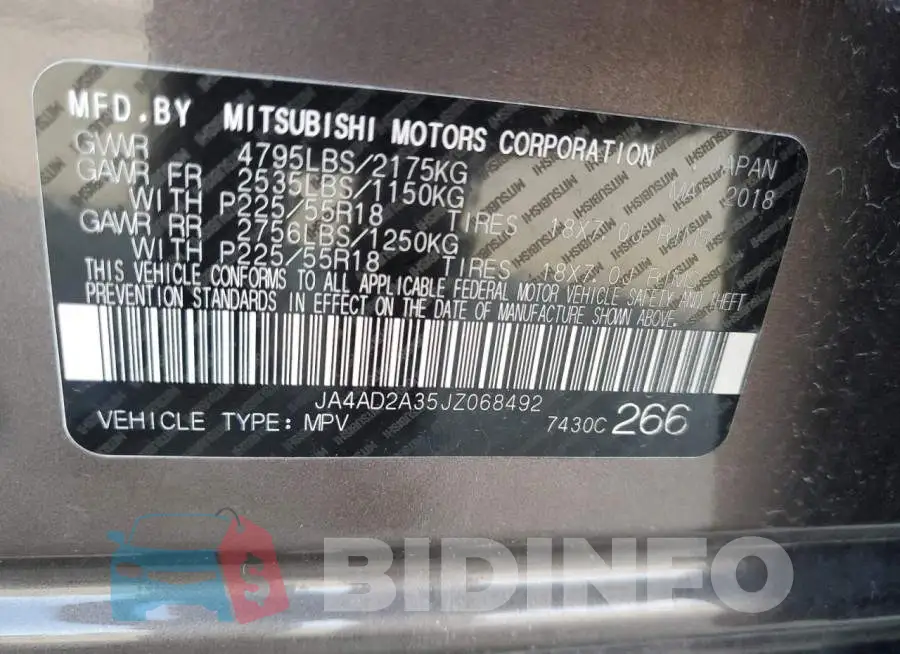 JA4AD2A35JZ068492 Photo# 13