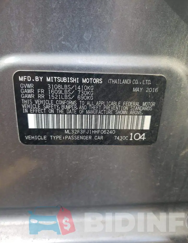 ML32F3FJ1HHF06240 Photo# 12