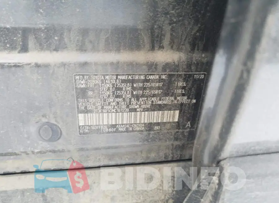 2T3F1RFV2MC161239 Photo# 14
