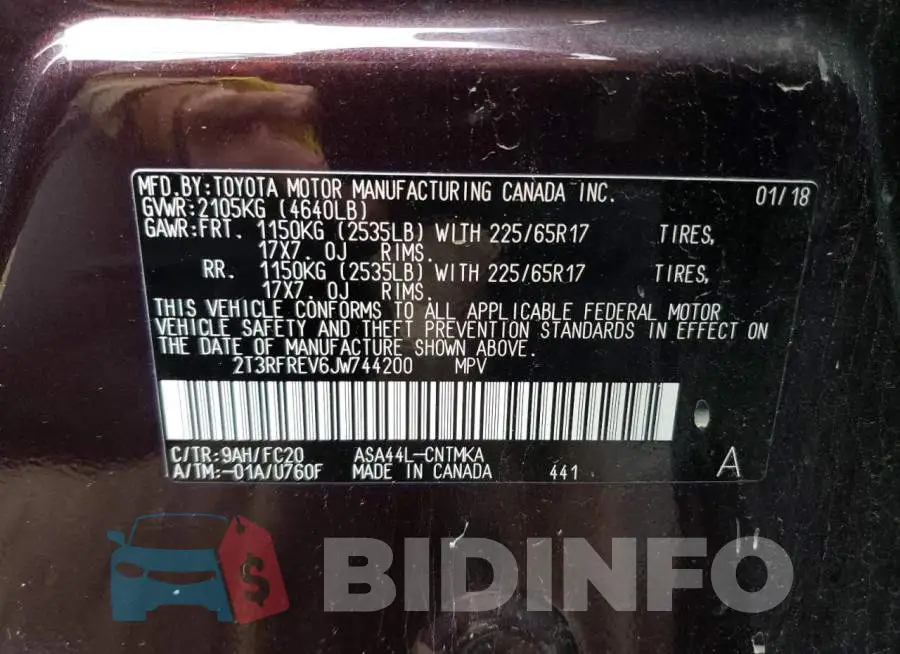 2T3RFREV6JW744200 Photo# 10