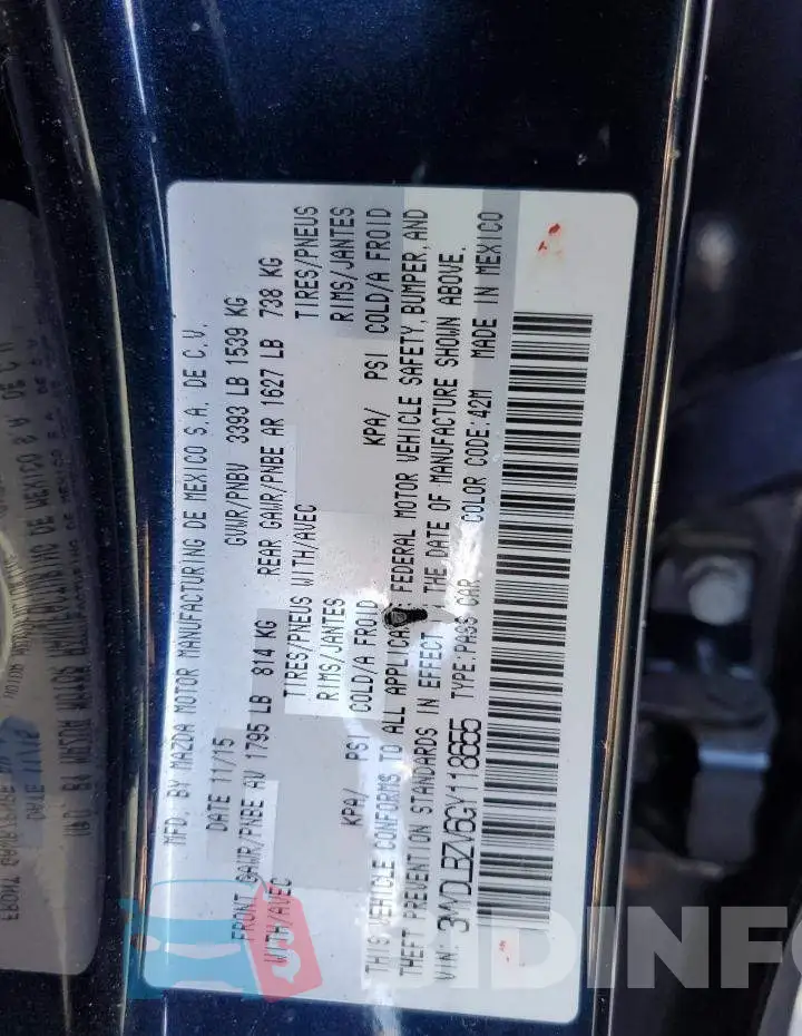 3MYDLBZV6GY118655 Photo# 13
