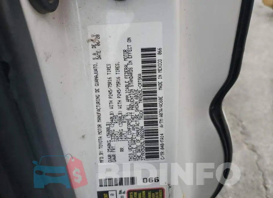 3TYRX5GN3LT002204 Photo# 12