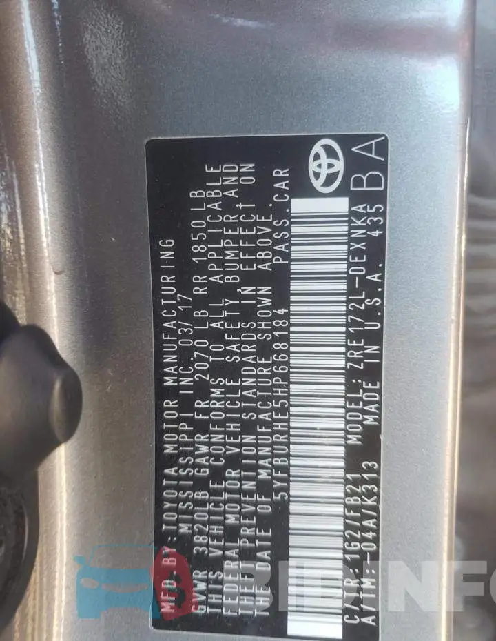5YFBURHE5HP668184 Photo# 12