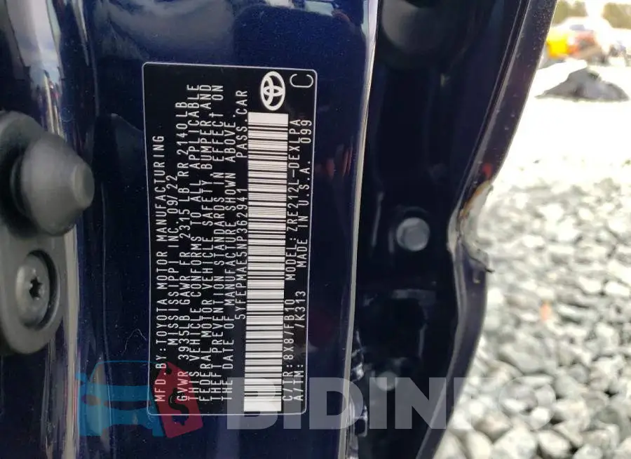 5YFEPMAE5NP362941 Photo# 12