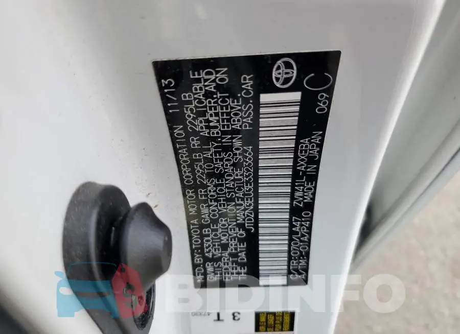 JTDZN3EU3E3323664 Photo# 13