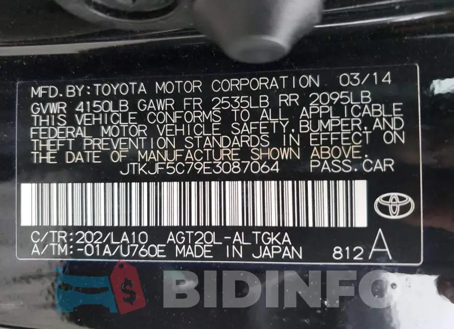 JTKJF5C79E3087064 Photo# 13