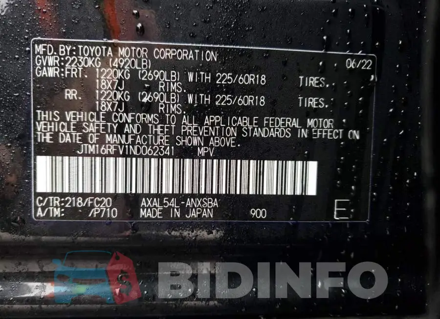 JTM16RFV1ND062341 Photo# 13