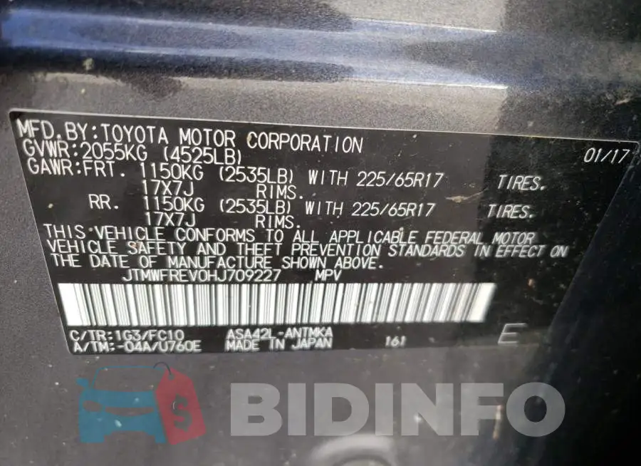 JTMWFREV0HJ709227 Photo# 12