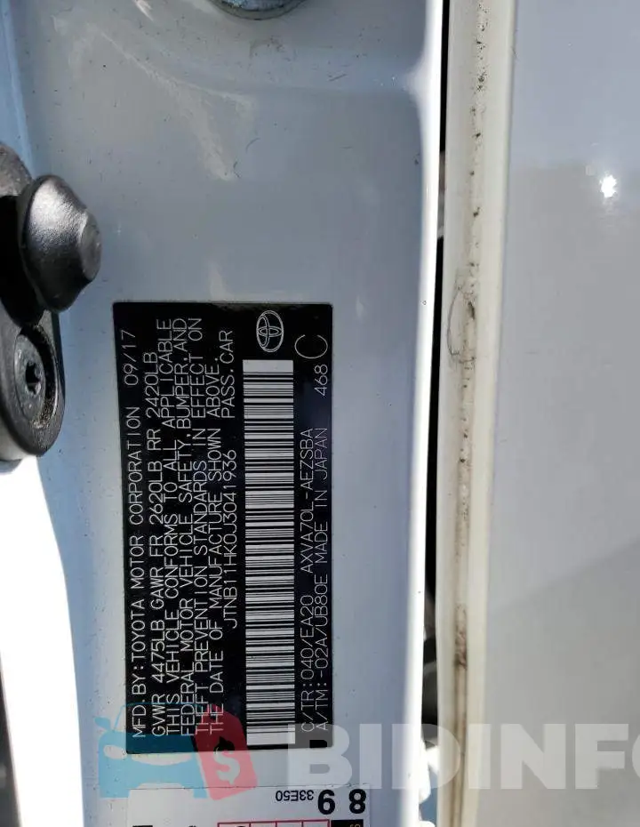JTNB11HK0J3041936 Photo# 12