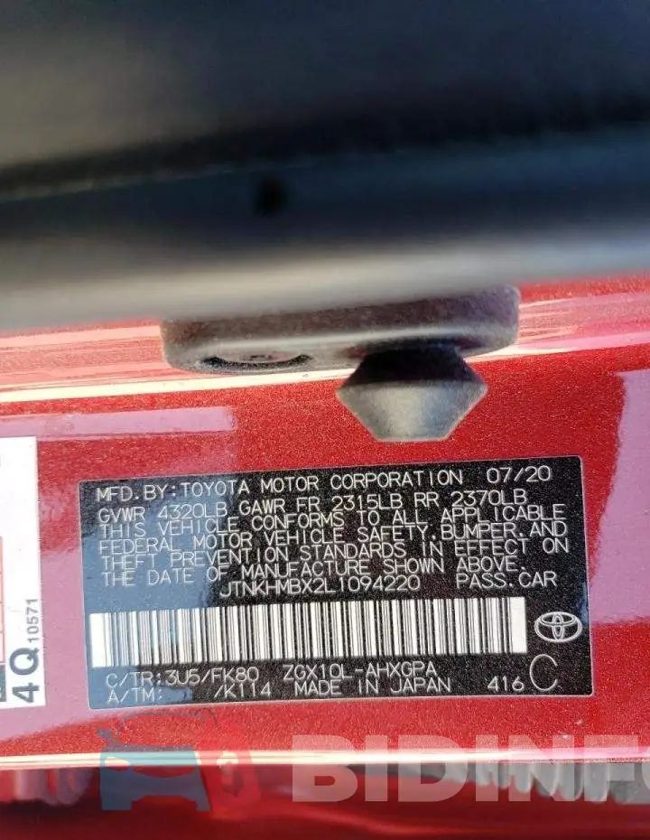 JTNKHMBX2L1094220 Photo# 13