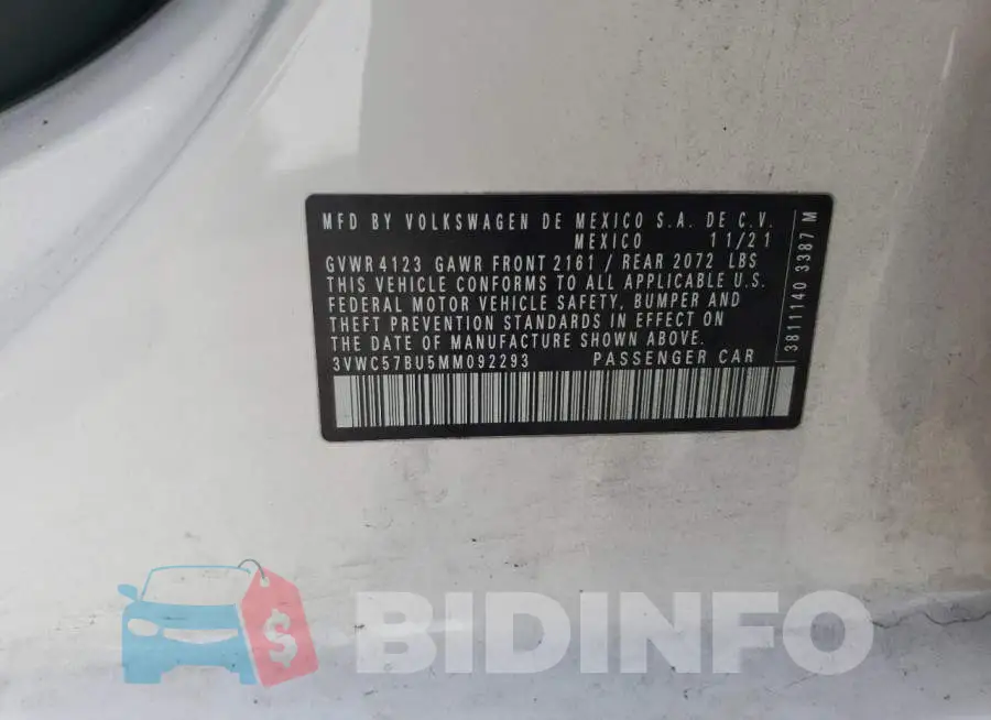 3VWC57BU5MM092293 Photo# 12