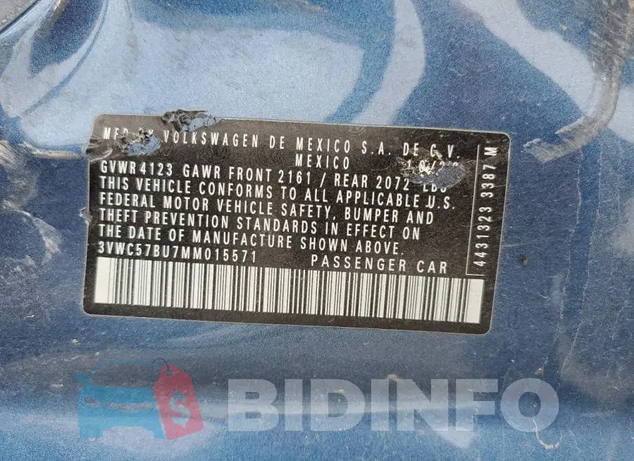 3VWC57BU7MM015571 Photo# 10