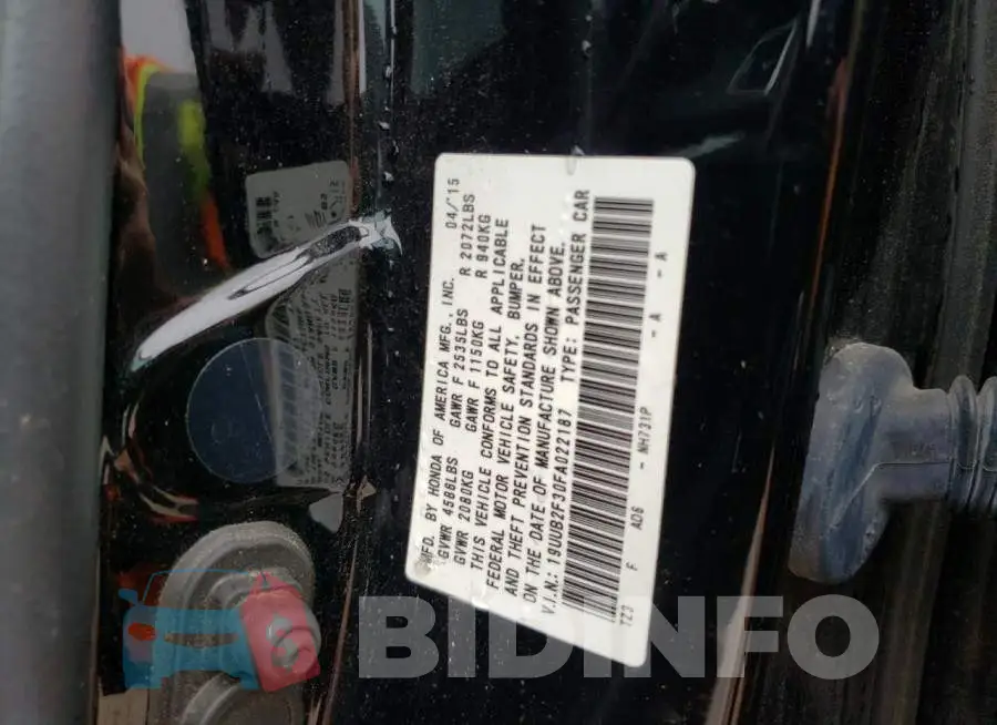 19UUB2F30FA022187 Photo# 12