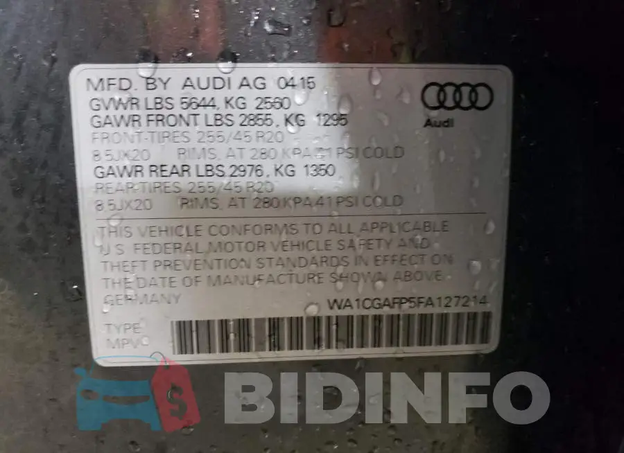 WA1CGAFP5FA127214 Photo# 12