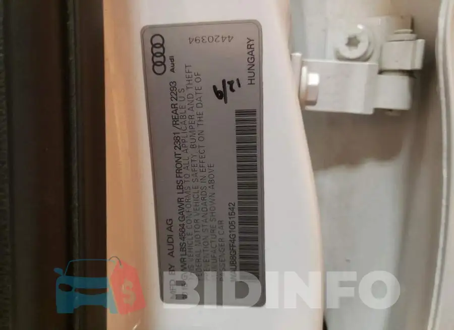 WAUB8GFF4G1051542 Photo# 12