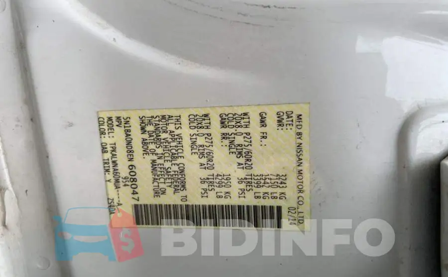 5N1BA0ND8EN608047 Photo# 10