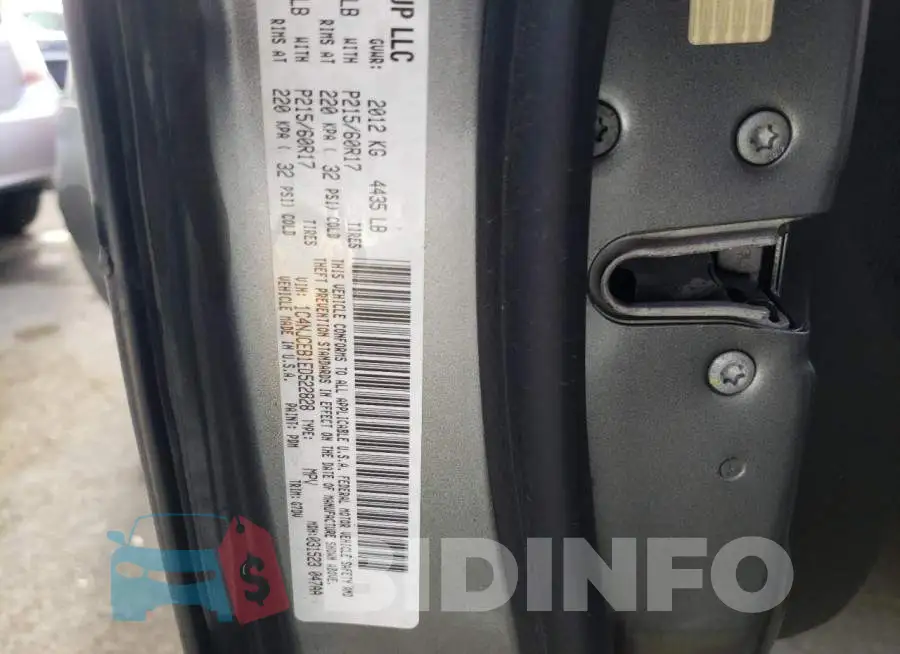 1C4NJCEB1ED522828 Photo# 13