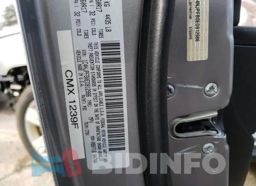 1C4NJPFB0ED912986 Photo# 12