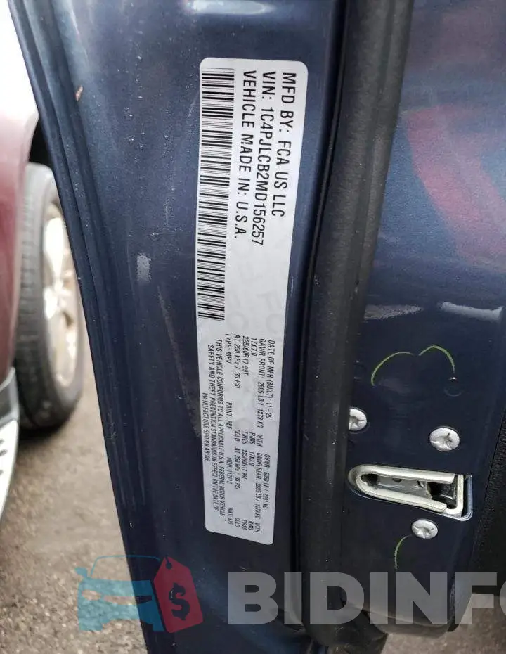 1C4PJLCB2MD156257 Photo# 10