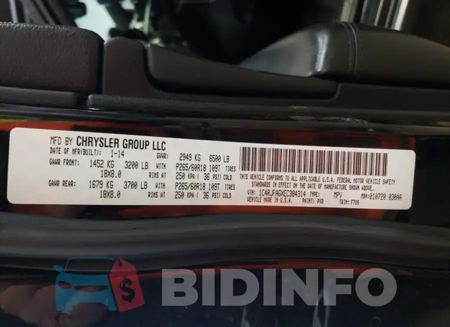 1C4RJFAGXEC384314 Photo# 14