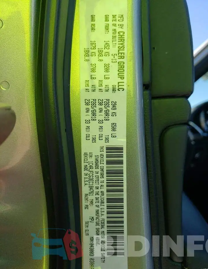 1C4RJFCG3EC184761 Photo# 13