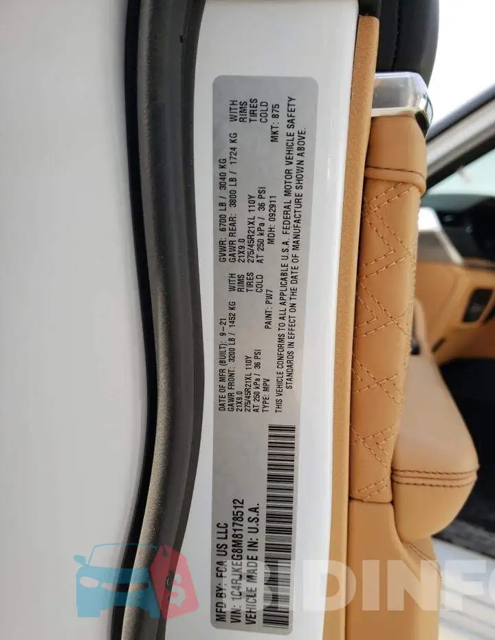 1C4RJKEG8M8178512 Photo# 14