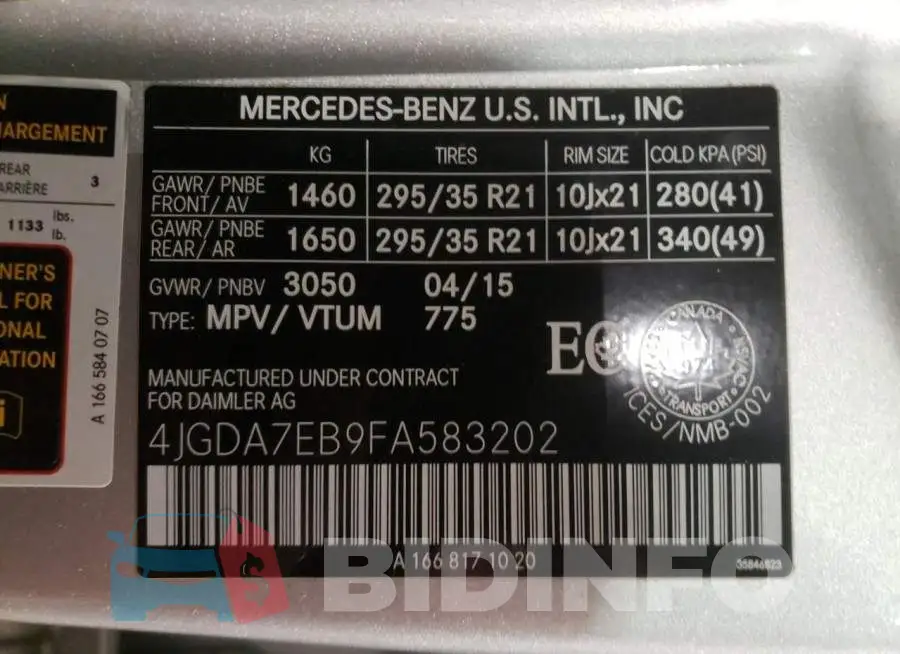 4JGDA7EB9FA583202 Photo# 13