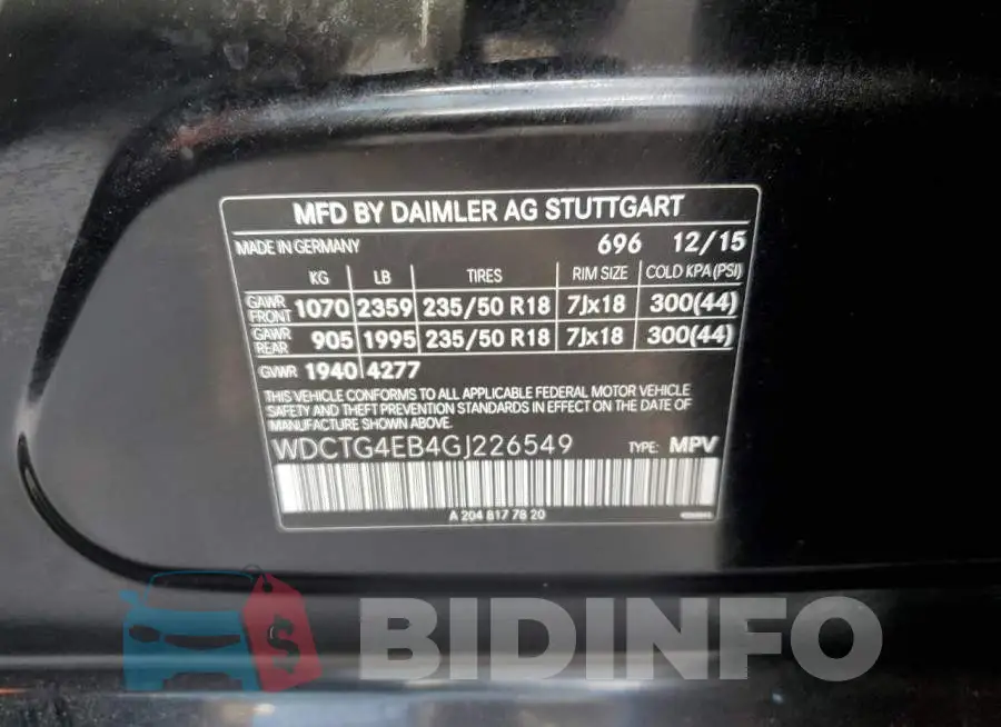 WDCTG4EB4GJ226549 Photo# 13