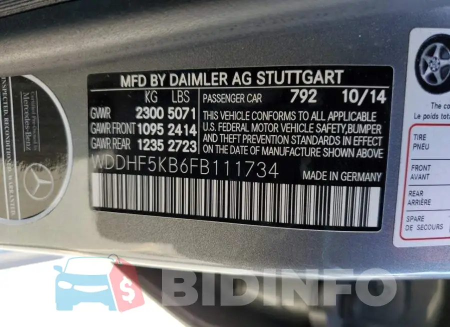 WDDHF5KB6FB111734 Photo# 12