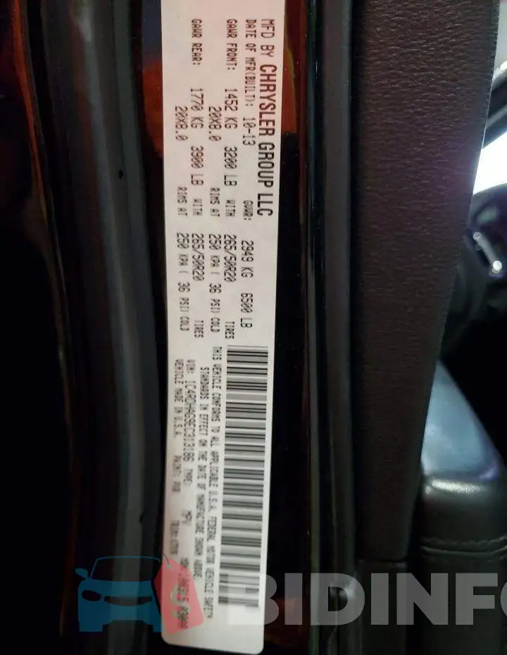 1C4RDHAG9EC313186 Photo# 14