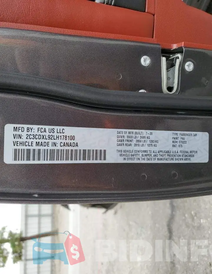 2C3CDXL92LH178100 Photo# 13