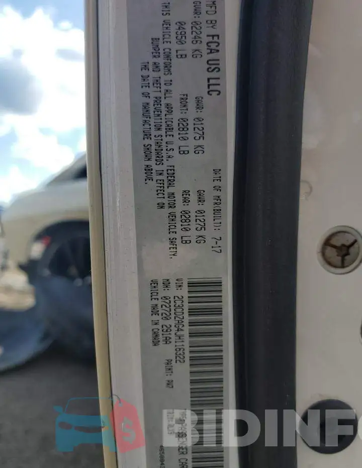 2C3CDZAG4JH116322 Photo# 12