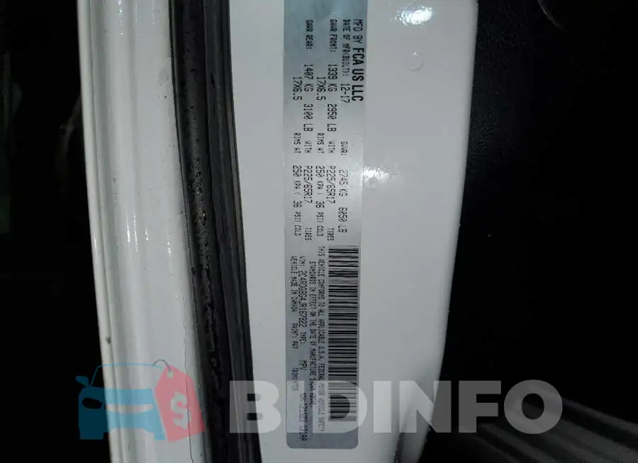 2C4RDGBG4JR167922 Photo# 14