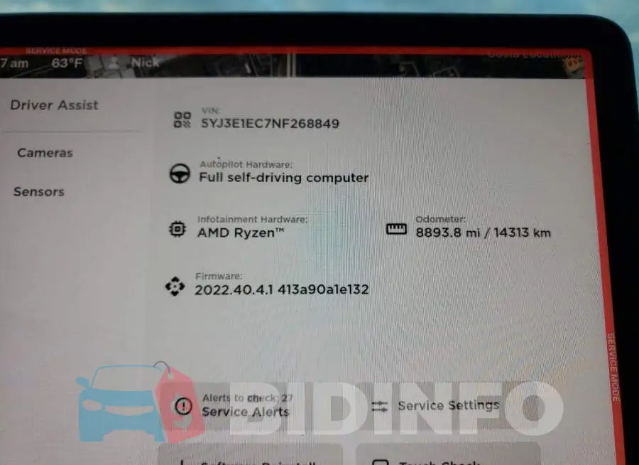5YJ3E1EC7NF268849 Photo# 9