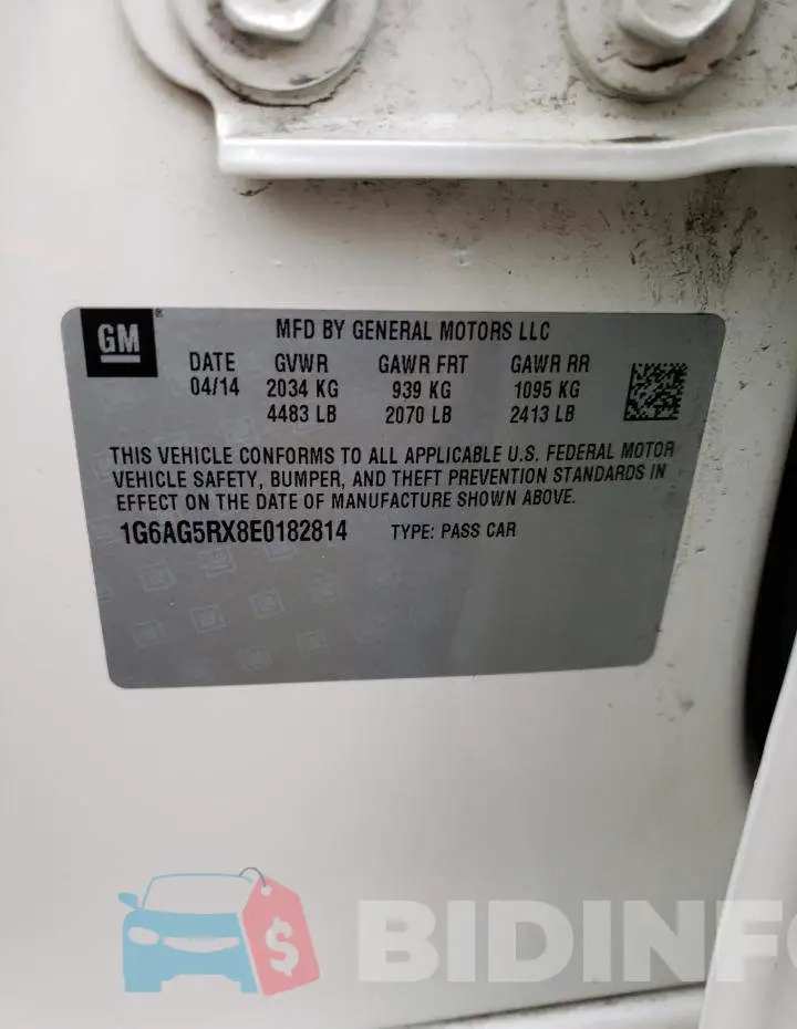 1G6AG5RX8E0182814 Photo# 12