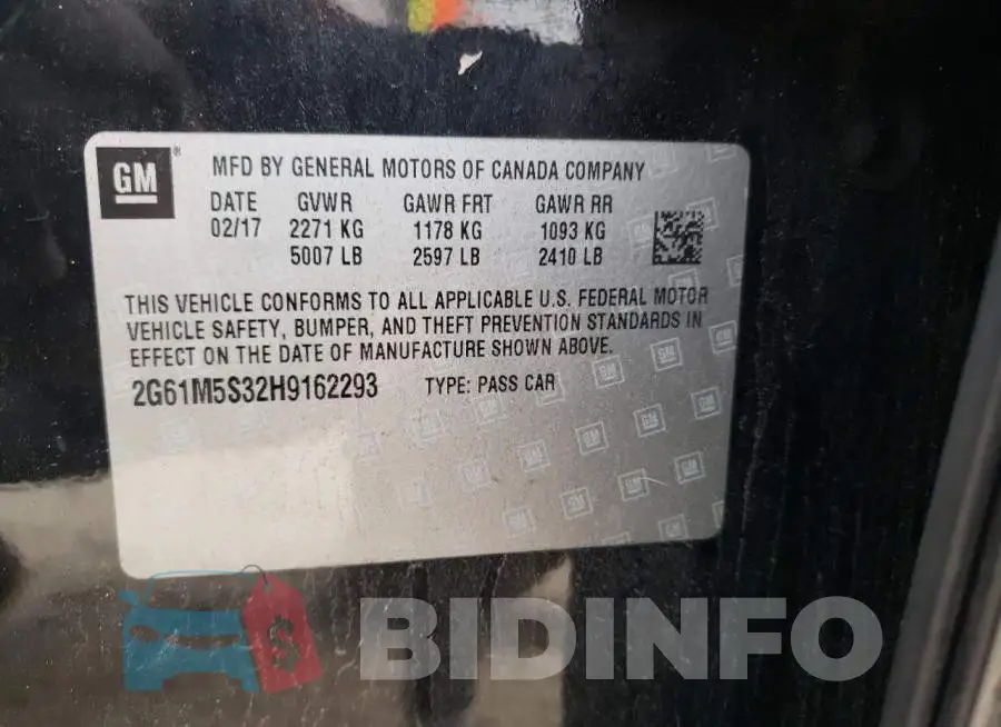 2G61M5S32H9162293 Photo# 12