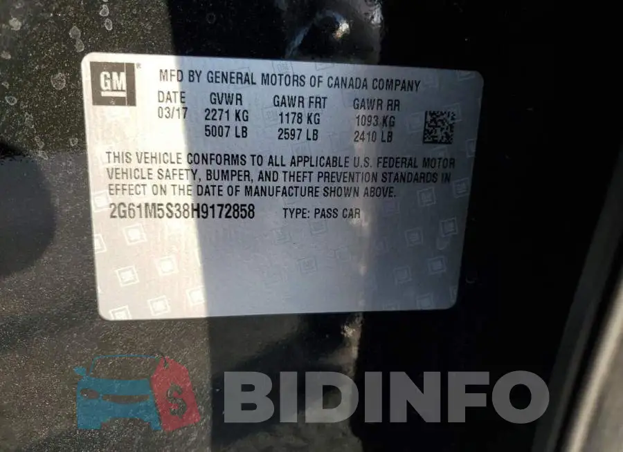 2G61M5S38H9172858 Photo# 12