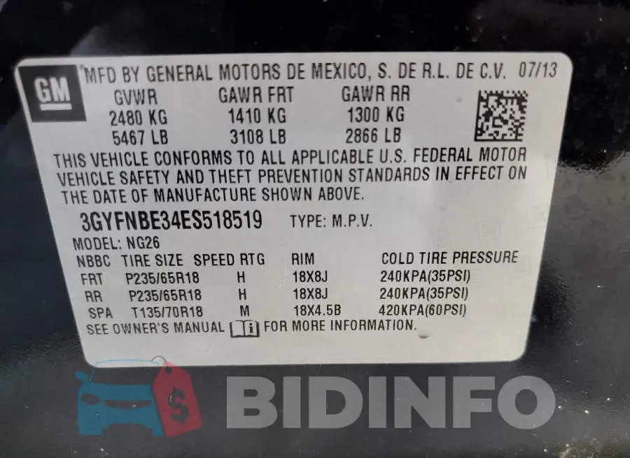 3GYFNBE34ES518519 Photo# 13