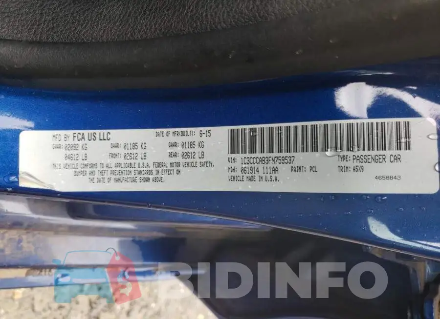 1C3CCCAB3FN759537 Photo# 11