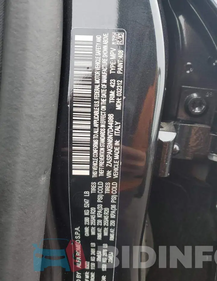 ZASPAKBN6N7D44986 Photo# 12