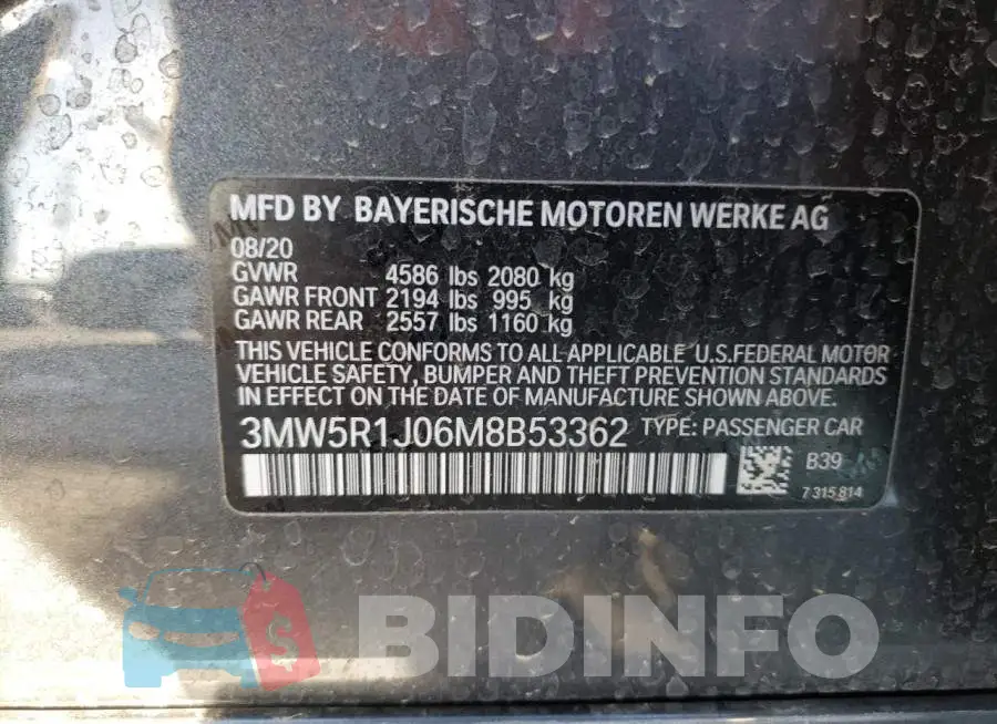 3MW5R1J06M8B53362 Photo# 12