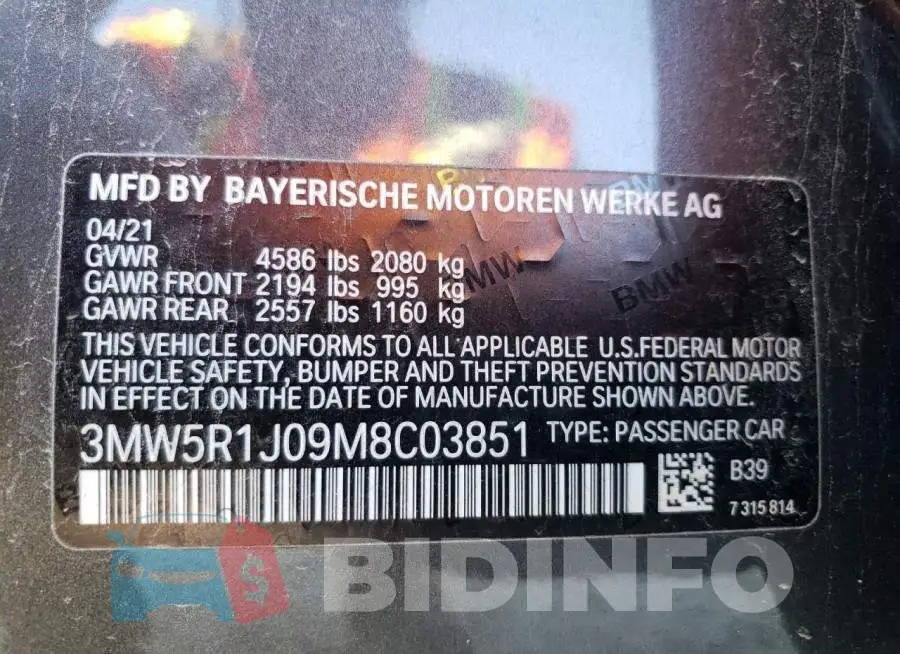 3MW5R1J09M8C03851 Photo# 12
